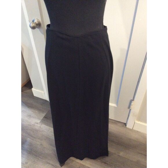 J. Jill Wool Blend Maxi Black Pencil Skirt Career Size 10 Zip - Picture 1 of 5